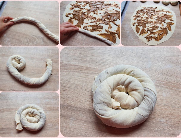 Pečivo s tahini pastou a melasou / Tahinli Çörek (fotorecept) - obrázok 5