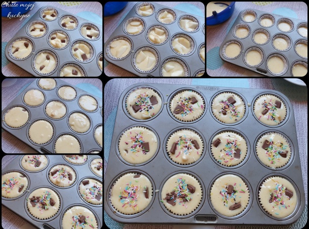 Citrónové muffiny s hruškami a čokoládou (fotorecept) - obrázok 4