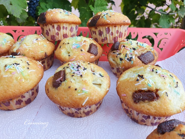 Citrónové muffiny s hruškami a čokoládou (fotorecept) - obrázok 7