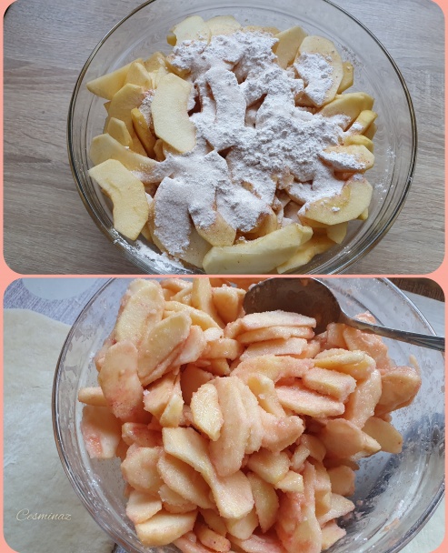 Kysnutý jablkový koláč s jahodovým nádychom (fotorecept) - obrázok 3