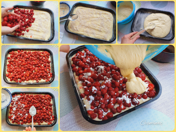 Jemný a šťavnatý jahodový koláč (fotorecept) - obrázok 4