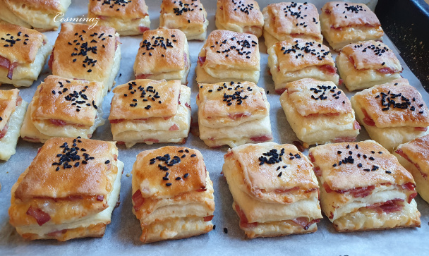 Syrovo-šunkové prekladané pagáčiky (videorecept) - obrázok 5