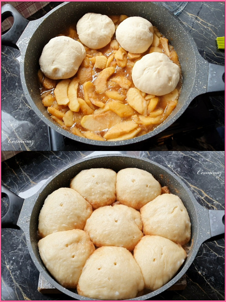 Kysnuté buchty parené na jablkách (videorecept) - obrázok 3