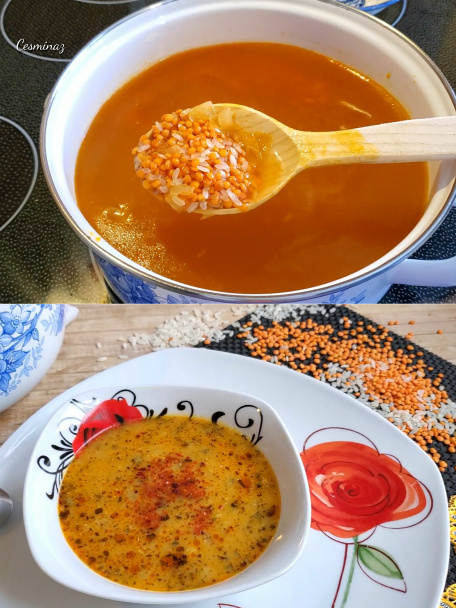 Sýta polievka z červenej šošovice (Mercimek çorbası) (videorecept) - obrázok 1