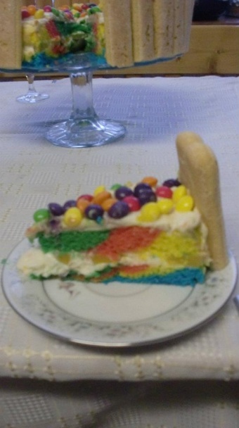 Skittles torta - obrázok 4
