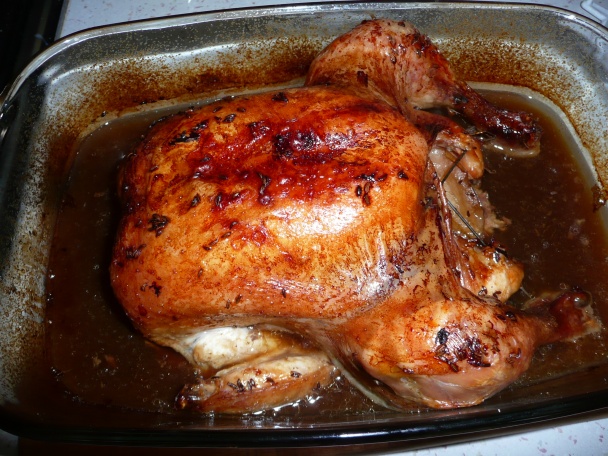 Kurča pečené s jablkami na čiernom pive (fotorecept) - obrázok 4