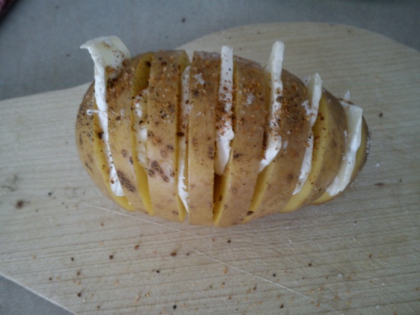 Zapekané plnené pečené zemiaky (fotorecept) - obrázok 2