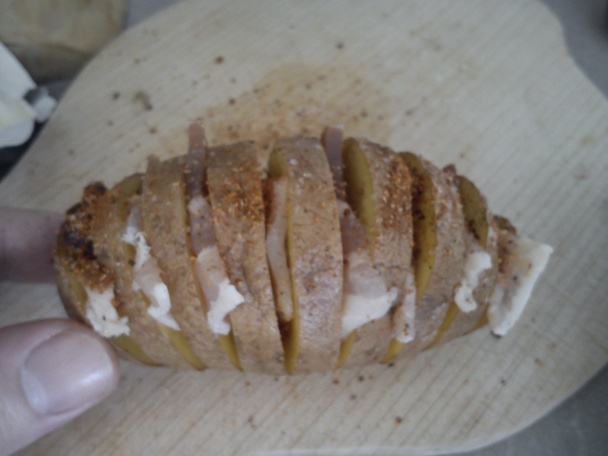 Zapekané plnené pečené zemiaky (fotorecept) - obrázok 3