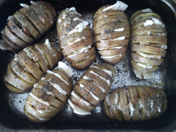 Zapekané plnené pečené zemiaky (fotorecept) - obrázok 4