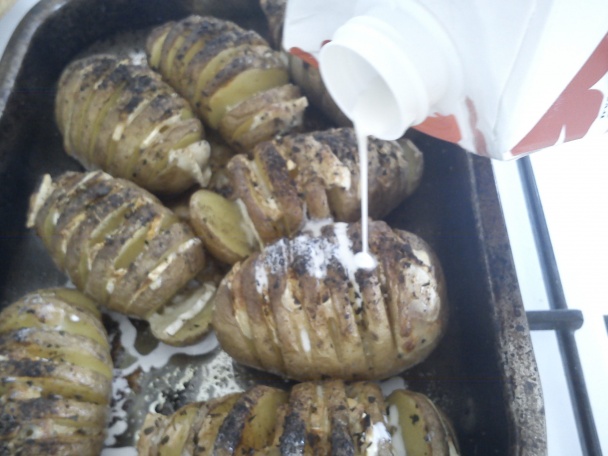 Zapekané plnené pečené zemiaky (fotorecept) - obrázok 5