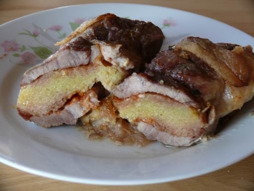 Bravčová roláda plnená zemiakmi - obrázok 5