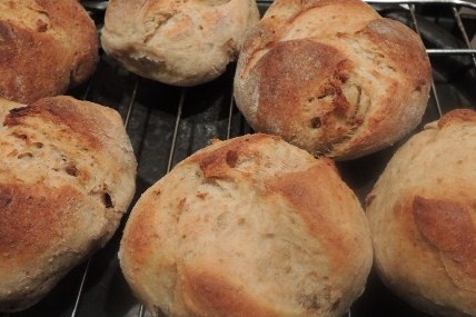 Chlebové žemle so škvarkami - obrázok 5