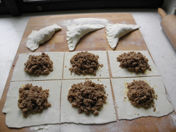 Listové těsto plněné masovou směsí - obrázok 2