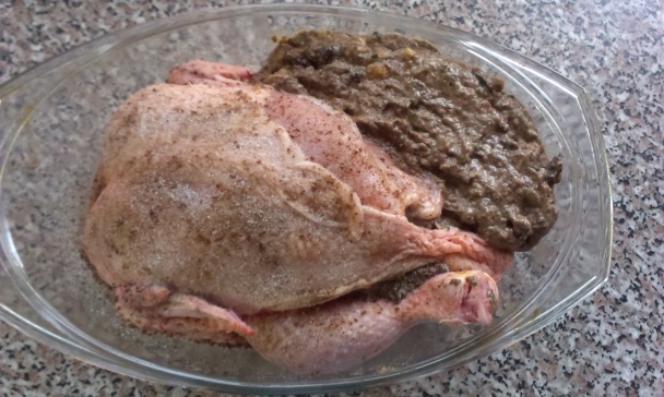 Pečené kurča s plnkou - obrázok 3