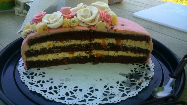 Tvarohovo-mandarínková poťahovaná torta (fotorecept) - obrázok 25