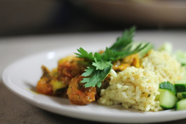 Kuracie mäso s cukinou, šampiňónmi a rajčinou (fotorecept) - obrázok 6