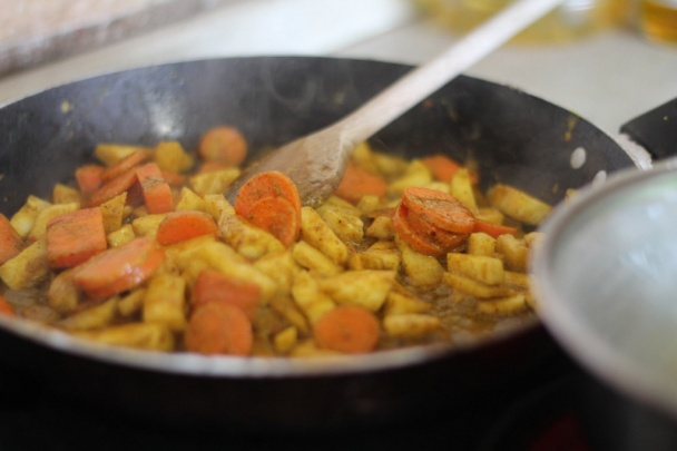 Mrkvovo-zelerove morčacie soté - obrázok 3