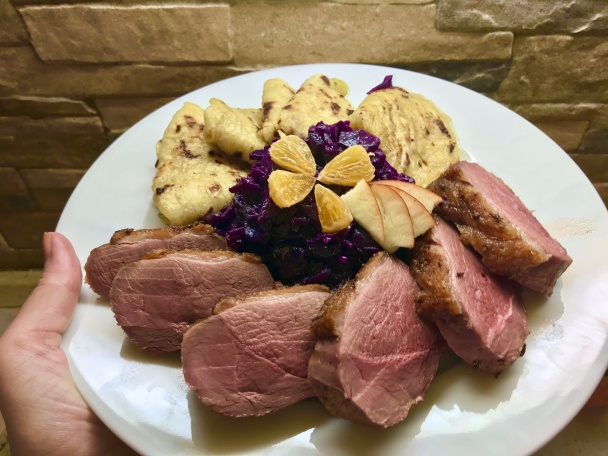 Kačacie prsia s lokšami a kapustou s jabĺčkom (fotorecept) - obrázok 10