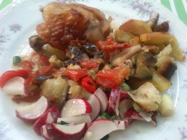 Kuriatko na baklažáne a rajčinách - obrázok 3