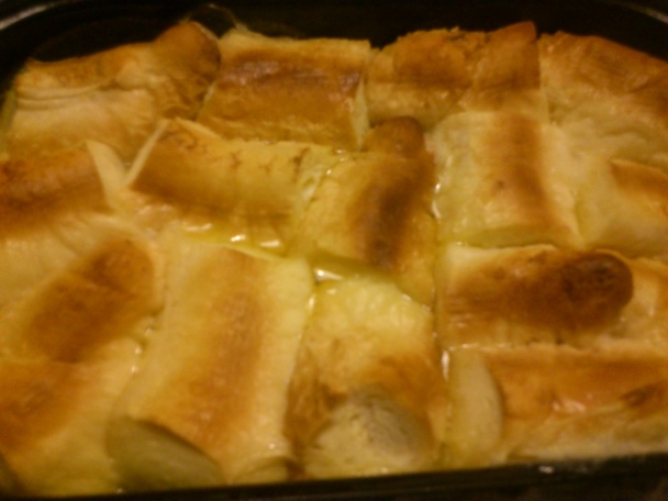 Expresná pudingová žemľovka s čerešňovou omáčkou (fotorecept) - obrázok 4