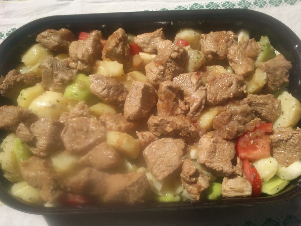 Dusené bravčové zapečené na zeleninových zemiakoch (fotorecept) - obrázok 6