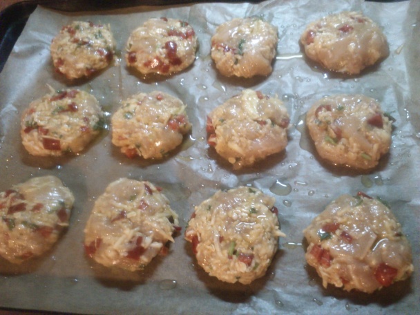 Zelerovo-kuracie fašírkorezne pečené v rúre (fotorecept) - obrázok 5