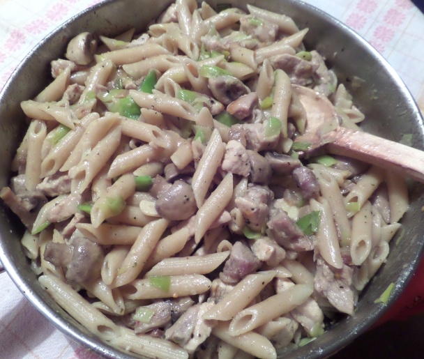 Penne s bravčovým, pórom a šampiňónmi (fotorecept) - obrázok 5