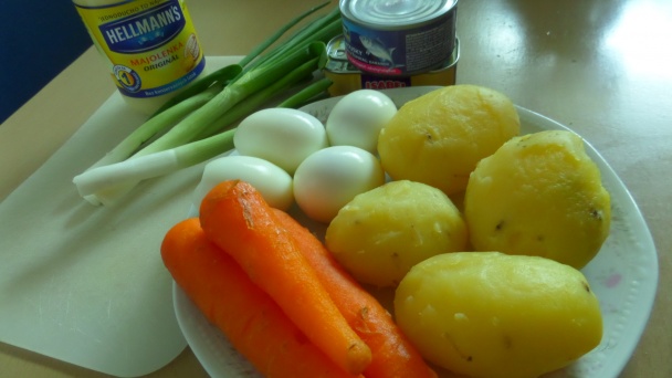 Šalát Mimóza (fotorecept) - obrázok 1