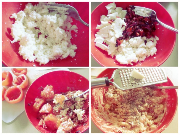 Paradajky plnené bryndzou a pečenou paprikou (fotorecept) - obrázok 3