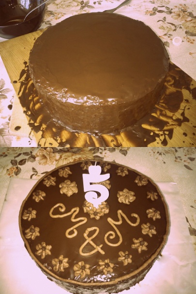 Orechovo-banánová torta s parížskym krémom - obrázok 4