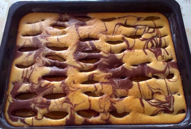 Mramorový slivkový koláč (fotorecept) - obrázok 4