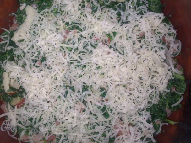 Zemiaky so špenátom a slaninkou (fotorecept) - obrázok 4