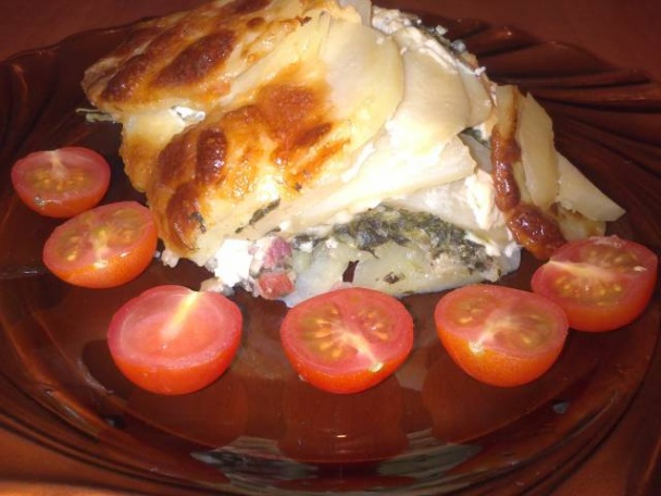 Zemiaky so špenátom a slaninkou (fotorecept) - obrázok 6
