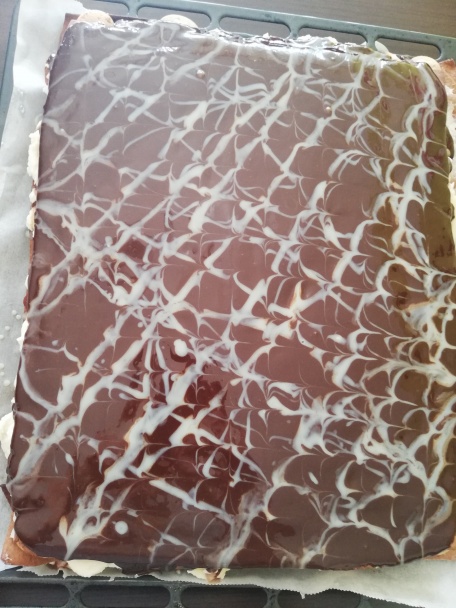 Čokoládové medové rezy s piškótami (fotorecept) - obrázok 9