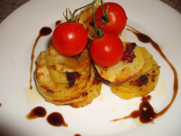 Pečené zemiaky s citrusovým balsamicom a fetou (fotorecept) - obrázok 7