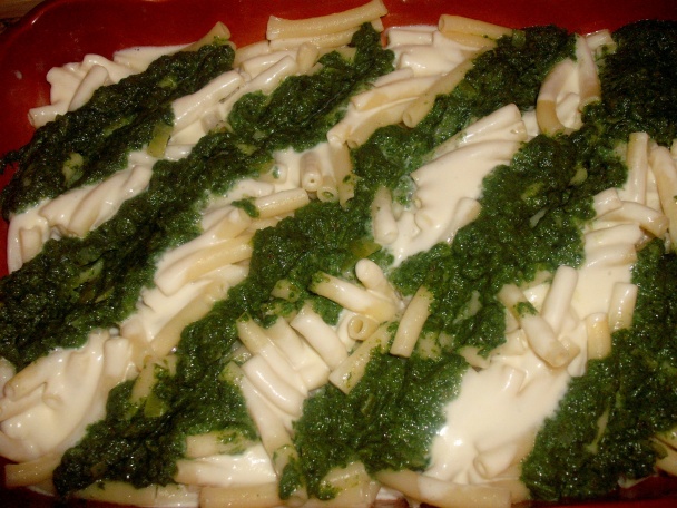 Špenátovo-bryndzové zapekané makaróny (fotorecept) - obrázok 4