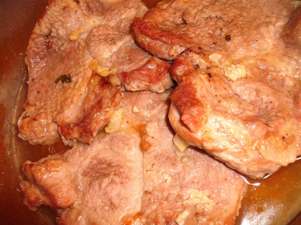 Rezne z krkovičky dusené na cesnaku (fotorecept) - obrázok 2