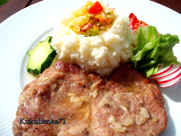 Rezne z krkovičky dusené na cesnaku (fotorecept) - obrázok 3