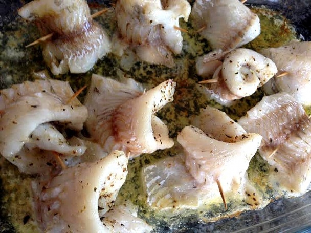 Zubáč na masle so zemiakom plneným hubami (fotorecept) - obrázok 3