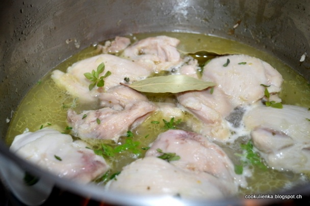 Kuracie stehná Marengo - obrázok 1