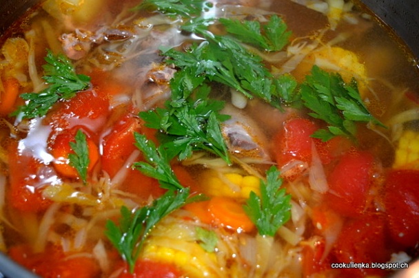 Mexická hovädzia polievka so zeleninou (fotorecept) - obrázok 4