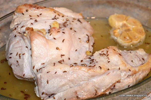 Bravčové pliecko na rasci a cesnaku - obrázok 1