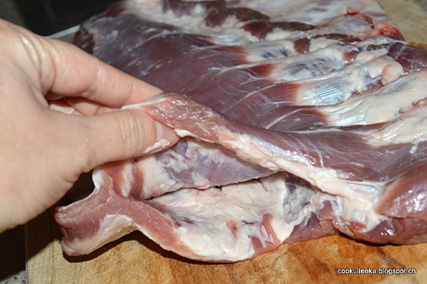 Bravčové rebrá s klobásovou plnkou (fotorecept) - obrázok 1