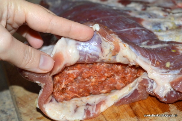 Bravčové rebrá s klobásovou plnkou (fotorecept) - obrázok 4