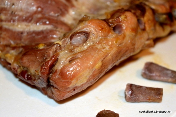 Bravčové rebrá s klobásovou plnkou (fotorecept) - obrázok 7