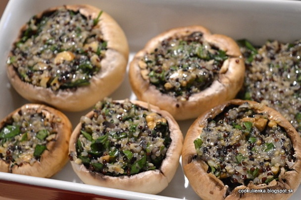 Quinoa ako plnka v šampiňónoch (fotorecept) - obrázok 7