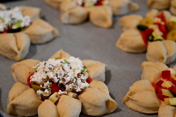 Tvarohové kvetinky so zeleninou (fotorecept) - obrázok 7