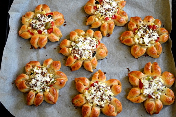 Tvarohové kvetinky so zeleninou (fotorecept) - obrázok 9