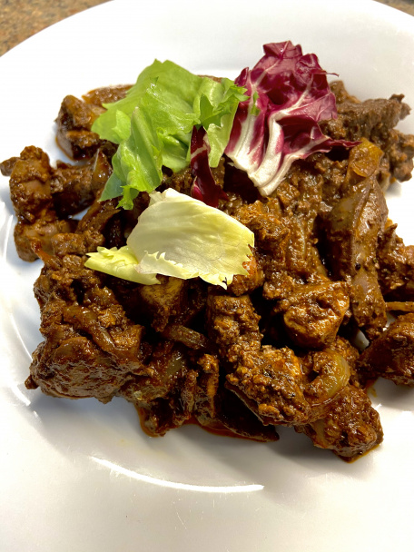 Kuracia pečeň restovaná na cibuli (fotorecept) - obrázok 4