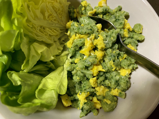 Špenátové halušky s vajcom (fotorecept) - obrázok 5